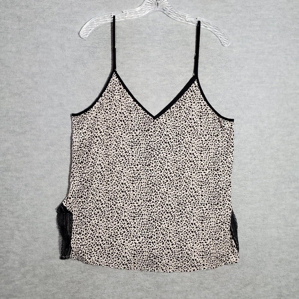Victorias Secret Women Sleepwear Large Beige Leopard Print Cami V Neck‎